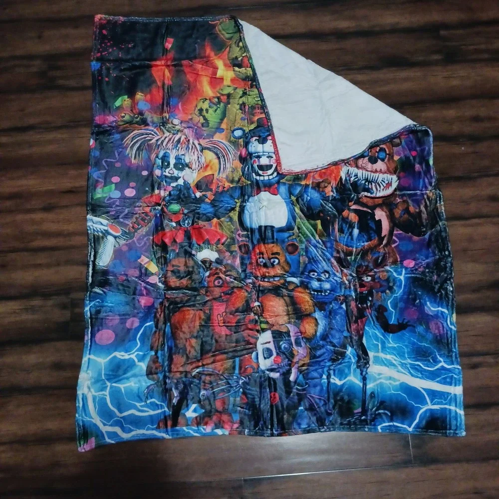 Five Nights at Freddys FNAF Throw Blanket 50x40 Freddy Springtrap Circus Baby